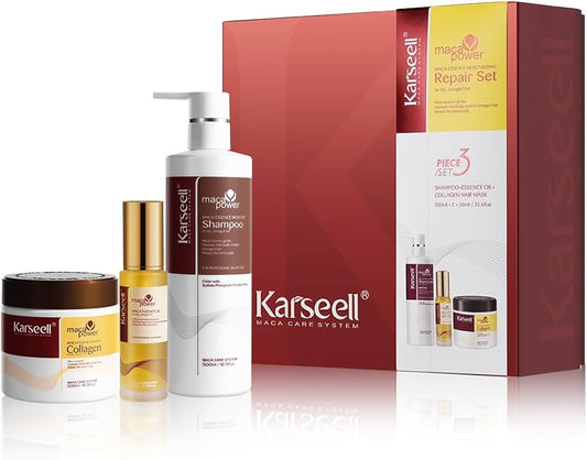 COMBO KARSEELL 3 EN 1 ( MASCARILLA KARSEELL + SHAMPOO + ACEITE DE ARGÁN )