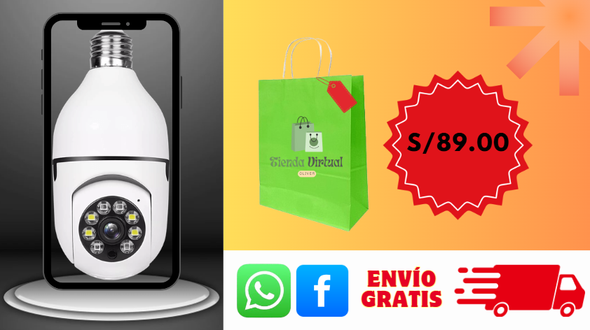 FOCO CAMARA CON GIRO DE 360°