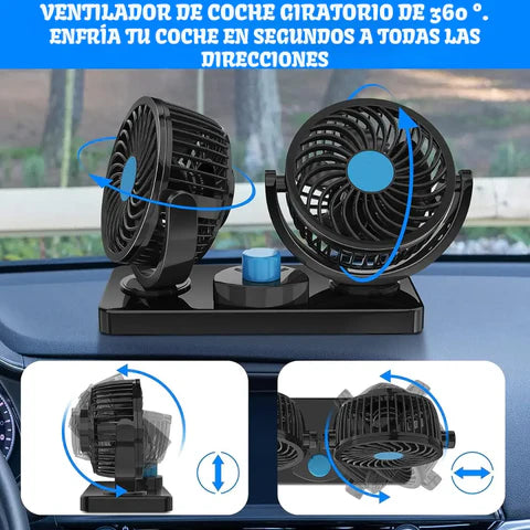 VENTILADOR DOBLE PARA AUTO