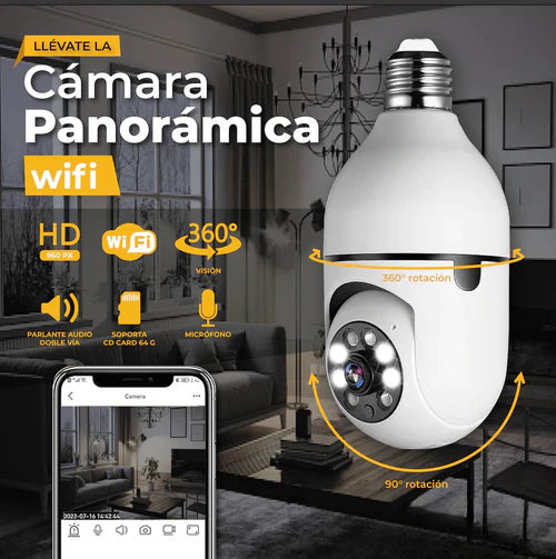 FOCO CAMARA CON GIRO DE 360°